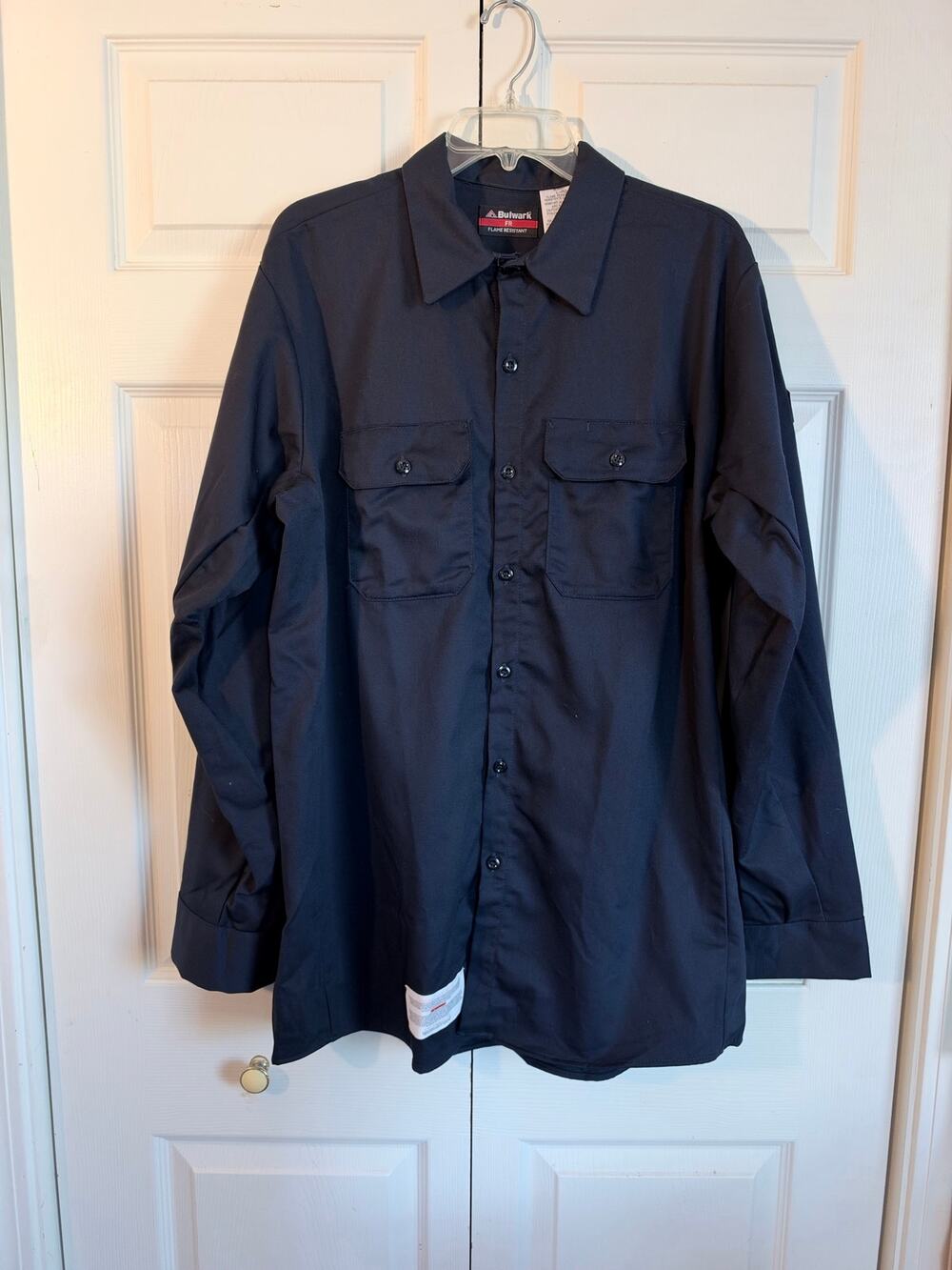 Bulwark FR SEW2NV7 Fire Resistant Mens Long Sleeve Black Large
